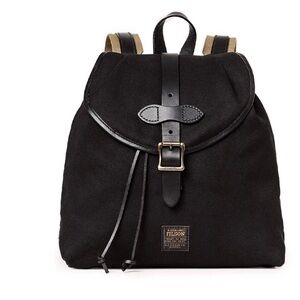 Filson Classic Black Backpack drawstring $506